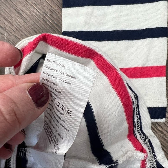 Joules Harbour long sleeve striped top SZ 8 - Picture 7 of 7